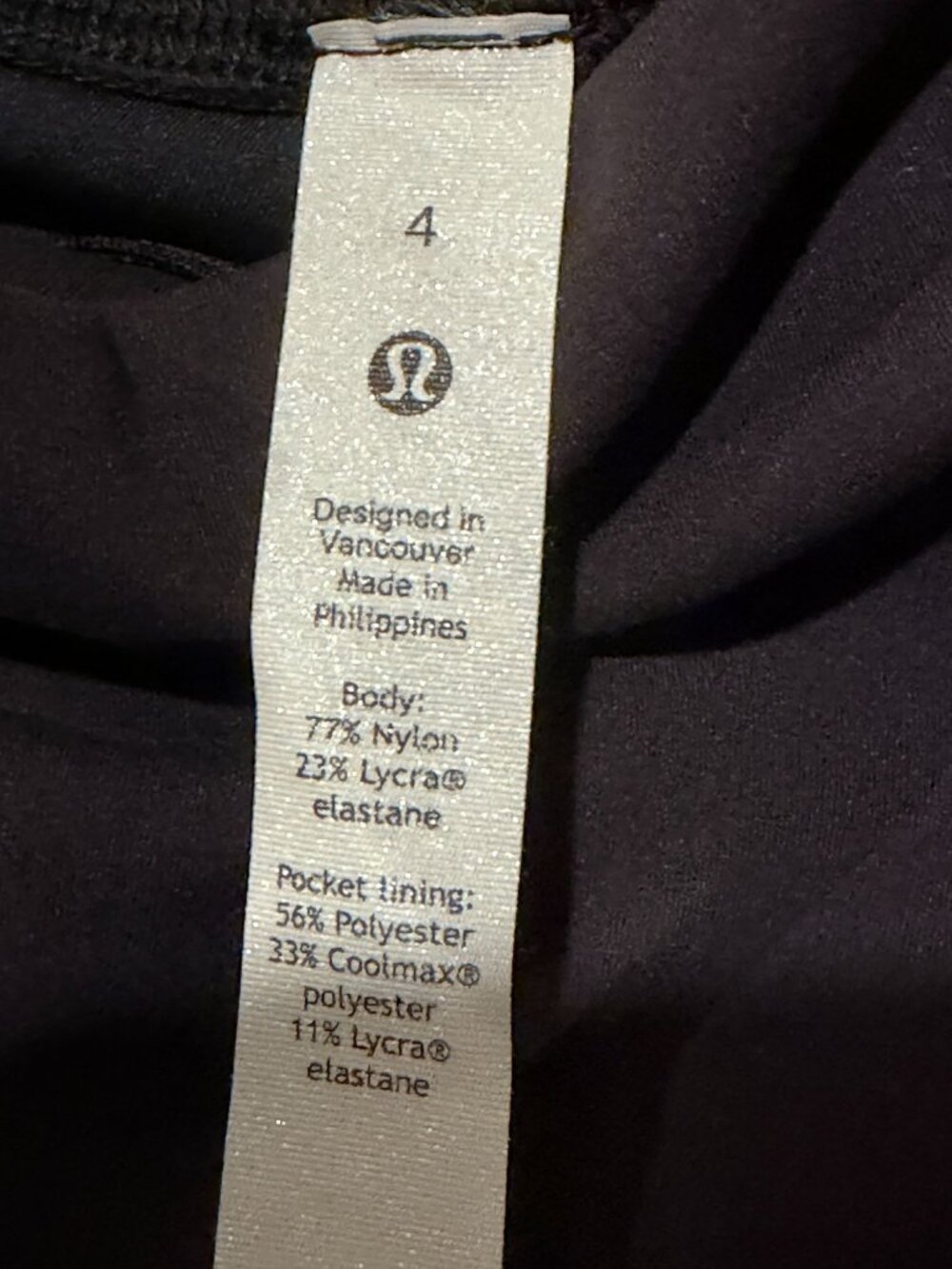 NWT lululemon Wunder Train High Rise 8" Shorts Black Size 4 Everlux - Picture 7 of 7